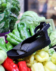 Athens Vegan Sandals in Black