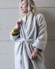 Extra Long Luciana Overcoat in Black or White