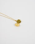 Sun Shell Pearl Locket Necklace