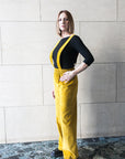 Elasticated waist wide pants with braces