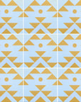 Lima yellow porcelain tile, premium anti-slip outdoor and indoor tile, stylish South American pattern, luxury 20x20cm porcelain flooring by Maria Starling Design at brixbailey.com