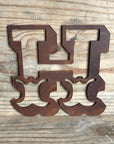 Rusty 5" Carnival Metal Letters A-Z
