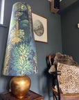 Forbidden forest Velvet cone lampshade, extra tall lampshade