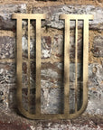 Gold Art Deco Metal Alphabet Letters – 5” or 12” Decorative Lettering A–Z