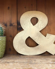 Gold Fat Font Metal Alphabet Letters – 5” or 12” Decorative Lettering A–Z