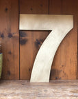 Gold Fat Font Metal Alphabet Letters – 5” or 12” Decorative Lettering A–Z