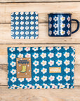 NAVY GIFT BUNDLE Set Blue Campervan Swimming Hiking Gardening Camping Beautiful Pretty Retro Cute Wellies Tin Cup For Her