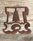 Rusty 5" Carnival Metal Letters A-Z