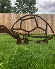 Large Rusty Metal Tortoise Garden Decoration