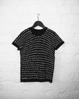 Limited edition unisex kids tee, handpainted premium organic cotton, stylish black graphic design, trending youth apparel by WWOOLLFF CO. at brixbailey.com