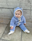 Baby/Kid Virgin Wool Overall - Blue