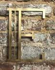 Gold Art Deco Metal Alphabet Letters – 5” or 12” Decorative Lettering A–Z