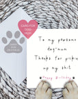 To my pawsome dog-mum card