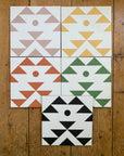 Lima porcelain tile, luxury bold South American pattern, premium anti-slip outdoor and indoor tile, stylish yellow color by Maria Starling Design at brixbailey.com