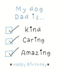 My dog dad is…card