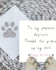 To my pawsome dog-mum card