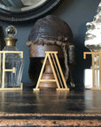 Gold Art Deco Metal Alphabet Letters – 5” or 12” Decorative Lettering A–Z