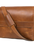 Hudson Leather Messenger Bag - Desert Tan