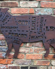 Rusty Metal Butchers Lamb Sign