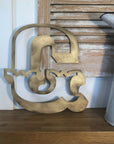 A-Z Rustic 5" or 12" Gold Metal Carnival Letters.