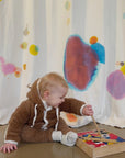 Baby/Kid Virgin Wool Overall - Brown