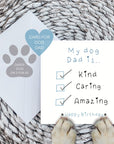 My dog dad is…card