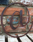 Classic Rusty Metal Letters 5" And 12" A-Z 0-9 Rustic Signs For The Home And Garden