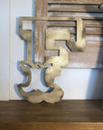 A-Z Rustic 5" or 12" Gold Metal Carnival Letters.