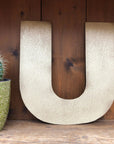 Gold Fat Font Metal Alphabet Letters – 5” or 12” Decorative Lettering A–Z