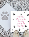 Weirdo Human card - pink