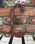 Classic Rusty Metal Letters 5" And 12" A-Z 0-9 Rustic Signs For The Home And Garden