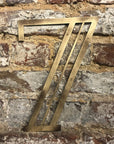 Gold Art Deco Metal Alphabet Letters – 5” or 12” Decorative Lettering A–Z