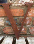 Classic Rusty Metal Letters 5" And 12" A-Z 0-9 Rustic Signs For The Home And Garden