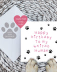 Weirdo Human card - pink