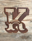 Rusty 5" Carnival Metal Letters A-Z