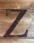 5" Classic Font Rusty Metal Alphabet Letters A-Z 0-9