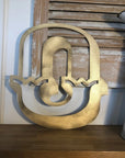 A-Z Rustic 5" or 12" Gold Metal Carnival Letters.