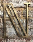 Gold Art Deco Metal Alphabet Letters – 5” or 12” Decorative Lettering A–Z