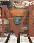 Classic Rusty Metal Letters 5" And 12" A-Z 0-9 Rustic Signs For The Home And Garden