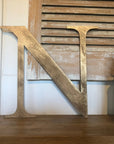 Distressed Gold 5" or 12" Classic Metal Letters, A-Z, 0-9