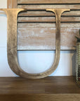 Distressed Gold 5" or 12" Classic Metal Letters, A-Z, 0-9