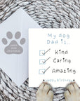 My dog dad is…card