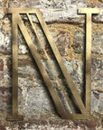 Gold Art Deco Metal Alphabet Letters – 5” or 12” Decorative Lettering A–Z