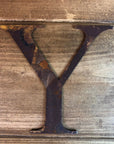 5" Classic Font Rusty Metal Alphabet Letters A-Z 0-9