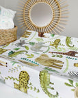 Anti-Roll Wedge Changing Mat - Safari Animals Print