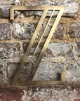Gold Art Deco Metal Alphabet Letters – 5” or 12” Decorative Lettering A–Z