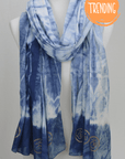 Eternity Indigo Cotton Scarf-2