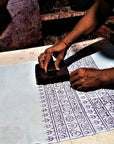 OM Hand Block Bhakti Yoga Prayer Sanskrit Hindu Mantra Shawl-4