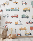 Cars and Trucks Wall Decals - Nursery Decor - Kids Room Stickers - Variety of vehicles