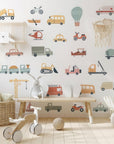 Cars and Trucks Wall Decals - Nursery Decor - Kids Room Stickers - Variety of vehicles